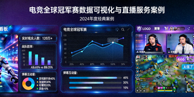 电竞全球冠军赛数据可视化与直播服务案例截图