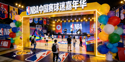 NBA中国赛大型球迷嘉年华策划案例现场